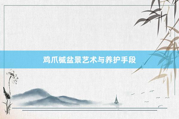 鸡爪槭盆景艺术与养护手段